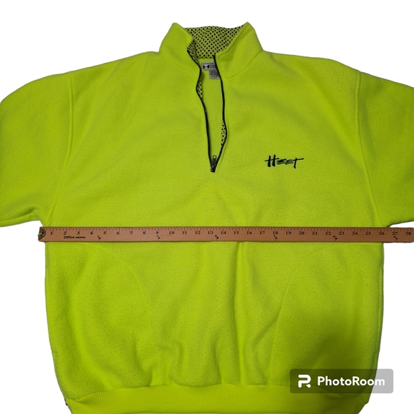 Xtreme Heet Neon Yellow Green Pullover Size XL Made In Taiwan R.O.C - Picture 3 of 7